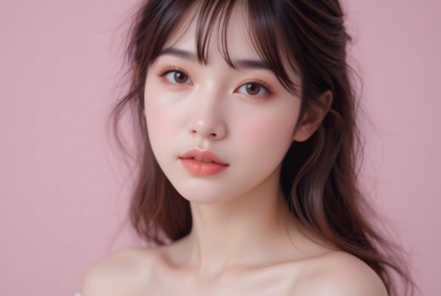 美しい肌の女性