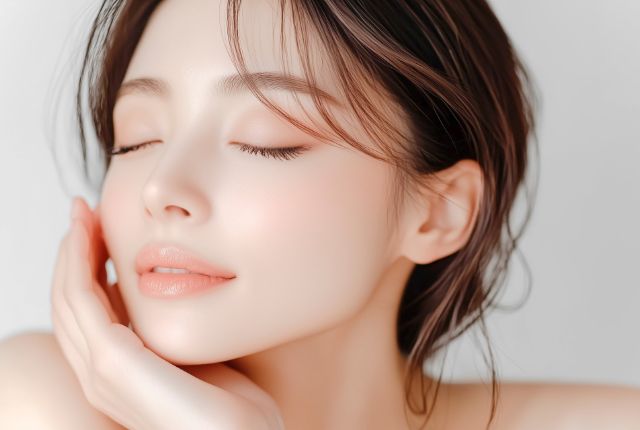 肌のきれいな女性