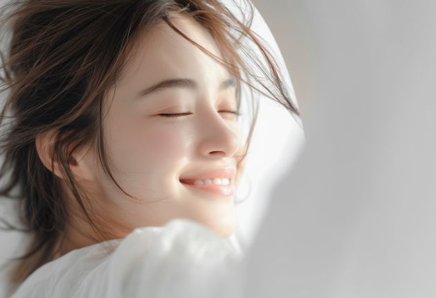 笑顔の女性